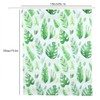 Unique Plant Leaves Pattern Shower Curtain Waterproof Mildew Proof Bathroom