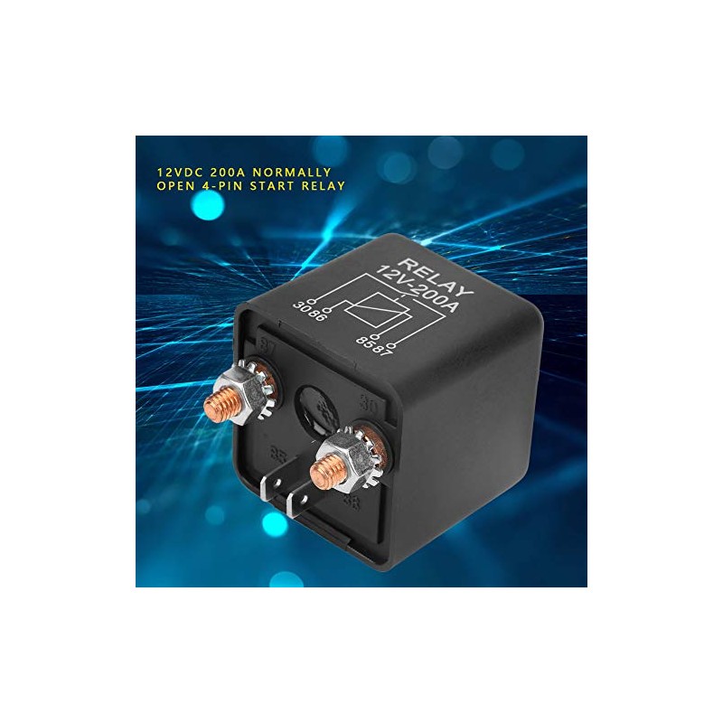 WM686 Car Start Relay, 12V 200A 4-Pin High Performance Relay,