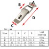 (6 Pieces) Stainless Steel Spring Loaded Latch Clamp Clips for