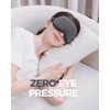 MZOO Luxury Sleep Mask for Back, Side Sleeper, Complete Light