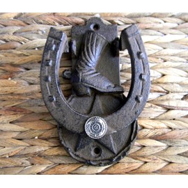 Coast Guard Cast Iron USCG Horseshoe Door Knocker Housewarming Gift