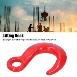 Unbranded 6500lb Lifting Hook Large Opening Alloy Steel Crane Hoist Hook Construction Accs