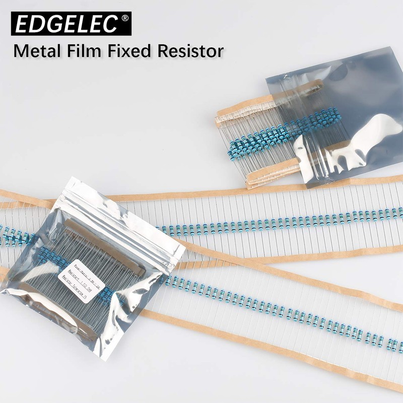 EDGELEC 100pcs 1K ohm Resistor 1/2w (0.5Watt) ±1% Tolerance Metal