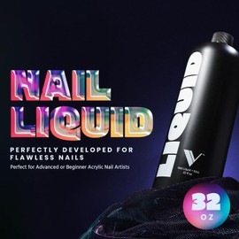 V Beauty Pure Líquido Monómero Acrílico Para Uñas - Líquido Monómero De Larga Duración Para Un Acabado Liso Y Brillante - Suministros Para Uñas Acrílicas Para Técnicos De Uñas, Manicura Y Pedicura En