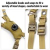 Yzpacc Tactical Helmet Chin Strap Adjustable Dial 4 Points Suspension