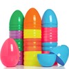 HiFEN® 48 Pcs Fillable Plastic Surprise Easter Eggs for Egg