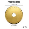 5PCS Rotary Cutter Blades 45mm Replacement Fabric Cutter Wheel