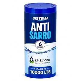 Filtro Antisarro para Depósitos de Agua Dr. Tinaco | 6 Meses de Protección | Evita Incrustaciones de Sarro en Tuberías y Sistemas de Agua | Para Depósitos y Cisternas de 5000L a 10000L