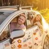 25 Pieces Hippie Car Flower Magnet Groovy Boho Flower Refrigerator