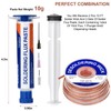 Lesnow Solder Wick Braid And Solder Flux Paste, No Clean
