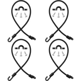 Rod Strap Holder 4 Pack 12" Fishing Rod Straps Boat Deck Mount Rod Connector,Boat Tie Down Straps