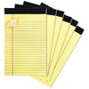 6 Pack A5 Legal Pad, Yellow Lined Paper, Double-Side Printed