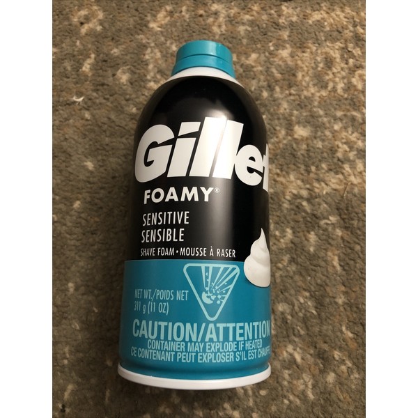 Gillette Lot Of 10 GILLETTE FOAMY SENSITIVE SKIN SHAVE FOAM