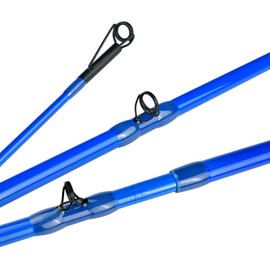 MASTER LOGIC Catfish Fishing Rod 8'Glow in The Dark Catfishing Rods 2 Piece Catfish Pole with S-Glass and Carbon Graphite Super Grip Medium Heavy Catfishing Rods Orange