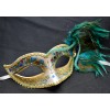 Masquerade Mask Teal Glitter Women Party Mask Masquerade Mask with