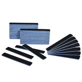 AMT 50 PCS Jumbo Black Nail Files, Black Nail File, Nail Files for Acrylic Nails, Emery Boards for Nails, 60/60 Grit Nail File (50 PCS Nail Files) (Grit 60/60 (Jumbo, Blue)