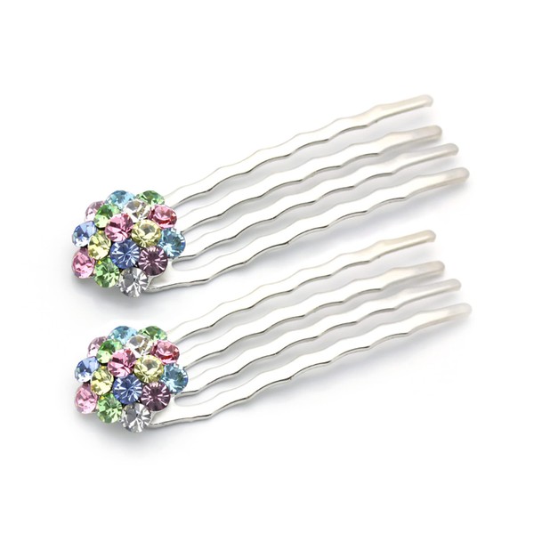 Small Decorative Hair Comb Mini Cluster Rhinestone Crystal Bridal Hair