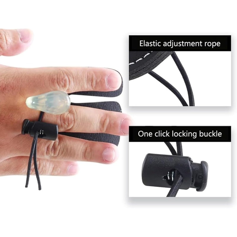 1 pack Archery Finger Tab, Leather Archery Finger Tab, Archery