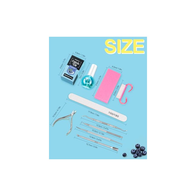 MORGLES Set de Limas Y Pulidores de Uñas, Kit de