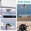 VEITHI 5 inch Boat Cleat Flat Top 4 Pack, 316