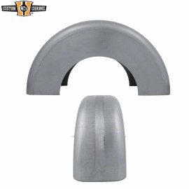 Custom Chrome / Santee 9"Custom Blank Steel Rear Fender Smooth-Side 13-3/8"Radius Fits Harley 16"Wheel