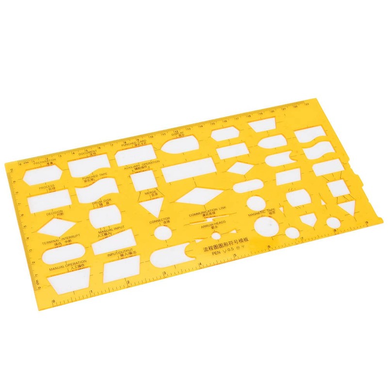 CYSFETENA High Quality Measuring Tool Measuring Stencils, Multifunctional Drawing Stencils,