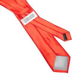 Ladeheid Classic Men's Tie, Glossy, Perfect for Office & Festivities, Various Colours - Ideal for Business Meetings, Weddings, Size 150 cm x 7 cm TMS-7, red