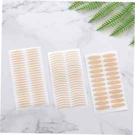 Ipetboom 60 Sheets of Women's Invisible Double Eyelid Paste Skincare Lace Sticker Fine Strips Round Olive Patterns