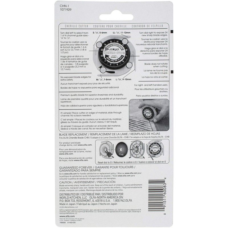 OLFA Chenille Cutter, Yellow (CHN1)