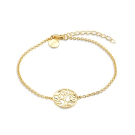 XENOX® Tree of Life Bracelet – Women's Bracelet Made of High-Quality 925 Sterling Silver with Tree of Life Pendant, Sterling Silver