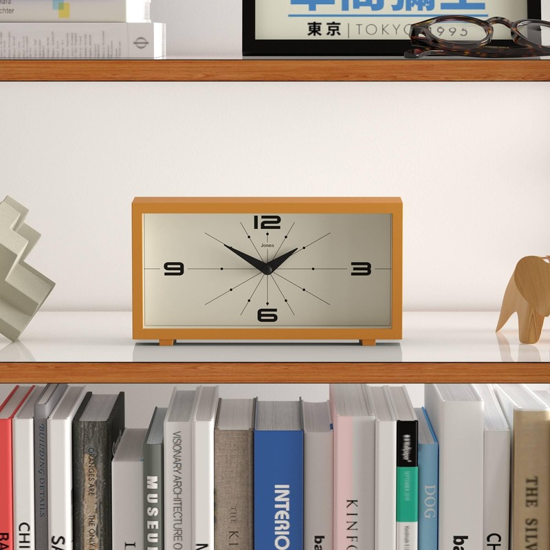 Jones Clocks® Odeon desk clock | Modern rectangular design |