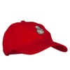 Santa Claus Head Embroidered Unstructured Washed Cap - Red OSFM