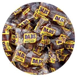 Dad’s Root Beer Hard Candy Old Fashioned Barrel Classic Root Beer Flavor Individually Wrapped Bulk Retro Candy For Parties Candy Buffets Gifts (3 LB)