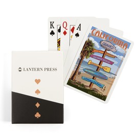 Lantern Press Oxnard, California, Destination Signpost (52 Playing Cards, Poker Size Card Deck with Jokers)