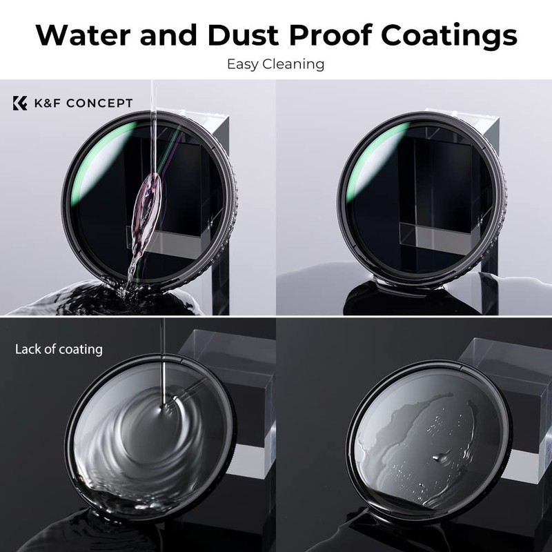 K&F Concept 72mm Variable ND Filter ND32- ND512 Adjustable Fader