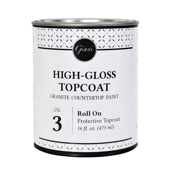 Giani Countertop Paint Clear Acrylic High-Gloss Topcoat- Step 3