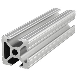 8020, 1003, 10 Series 1 Inch x 1 Inch Tri Slot Three Open Channel T-Slotted Aluminum Extrusion DIY Extruded Linear Slot Bar Rail 80/20 (Clear Anodize, 48" Long)