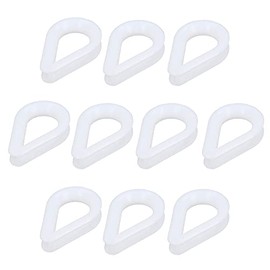 10pk White Nylon Rope Splice Thimble 10mm Rope Spliced Boat Sailing Thimbles