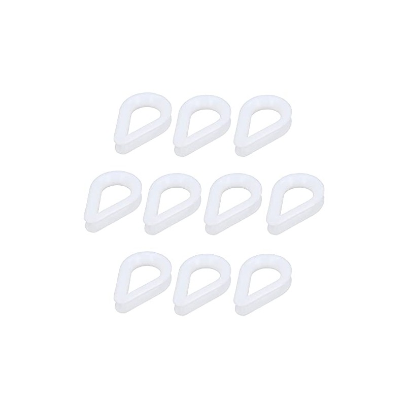 10pk White Nylon Rope Splice Thimble 10mm Rope Spliced Boat