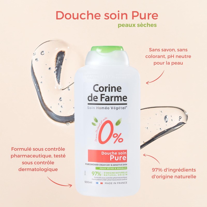 Corine de Farme Shower Care 0% - Dry & Sensitive