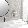 Moforoco Silver Double Soap Bar Holder for Shower, No Drilling