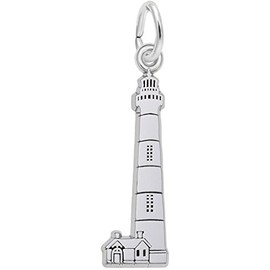 Rembrandt Bodie Island, NC Lighthouse Charm - Metal - Sterling Silver