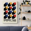 Generic Bauhaus Wall Art - Set of 3 Framed Canvas