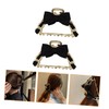 FOMIYES 2pcs Bowknot Metal Hair Clips for Women Elegant Non-