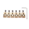 Dopro Solid Brass Guitar Roller Bridge Saddles Tremolo Bridge Roller
