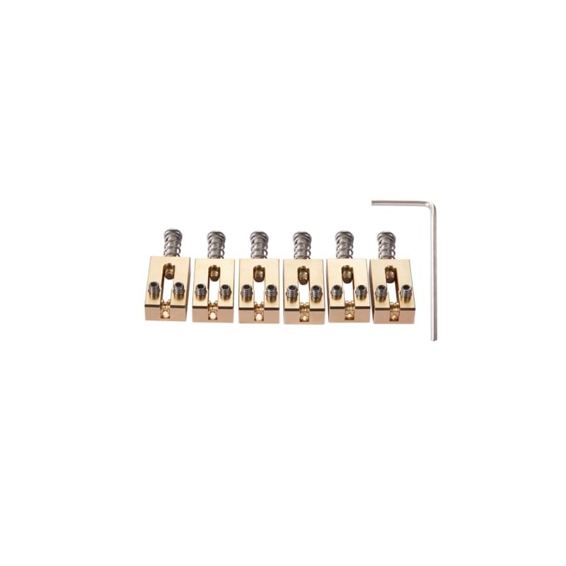 Dopro Solid Brass Guitar Roller Bridge Saddles Tremolo Bridge Roller