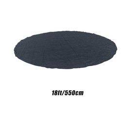 18 Foot Pool Liner Pad, Thicker Pool Mats for Pool Bottom, Heavy Duty Round Pool Pad for Above Ground Swimming Pools, Seamless, Comfort, Black