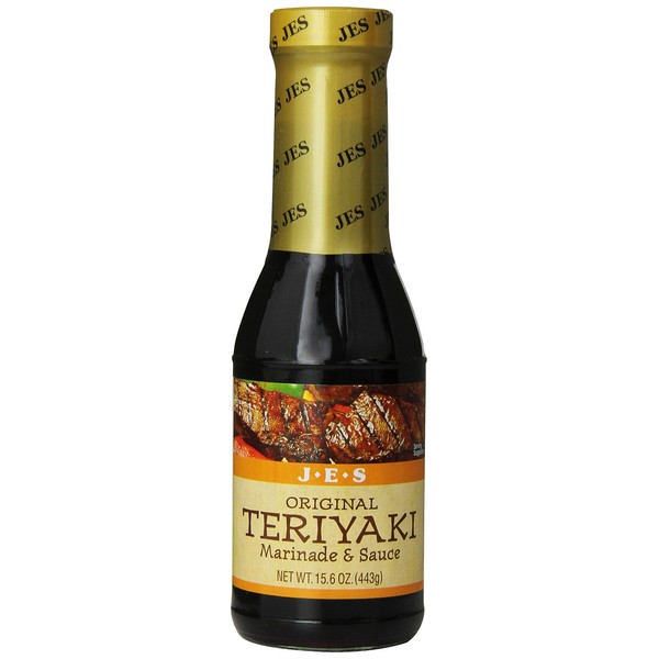 JES Teriyaki Marinade & Sauce - Original, 15.6-Ounce Bottle (Pack of 3)