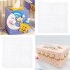 12 Pcs Plastic Mesh Canvas Sheet Square Cross Stitch Plastic