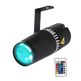 LED pinspot stage light- TOM 9W RGB 3-in-1 beam light by IR remote controller
